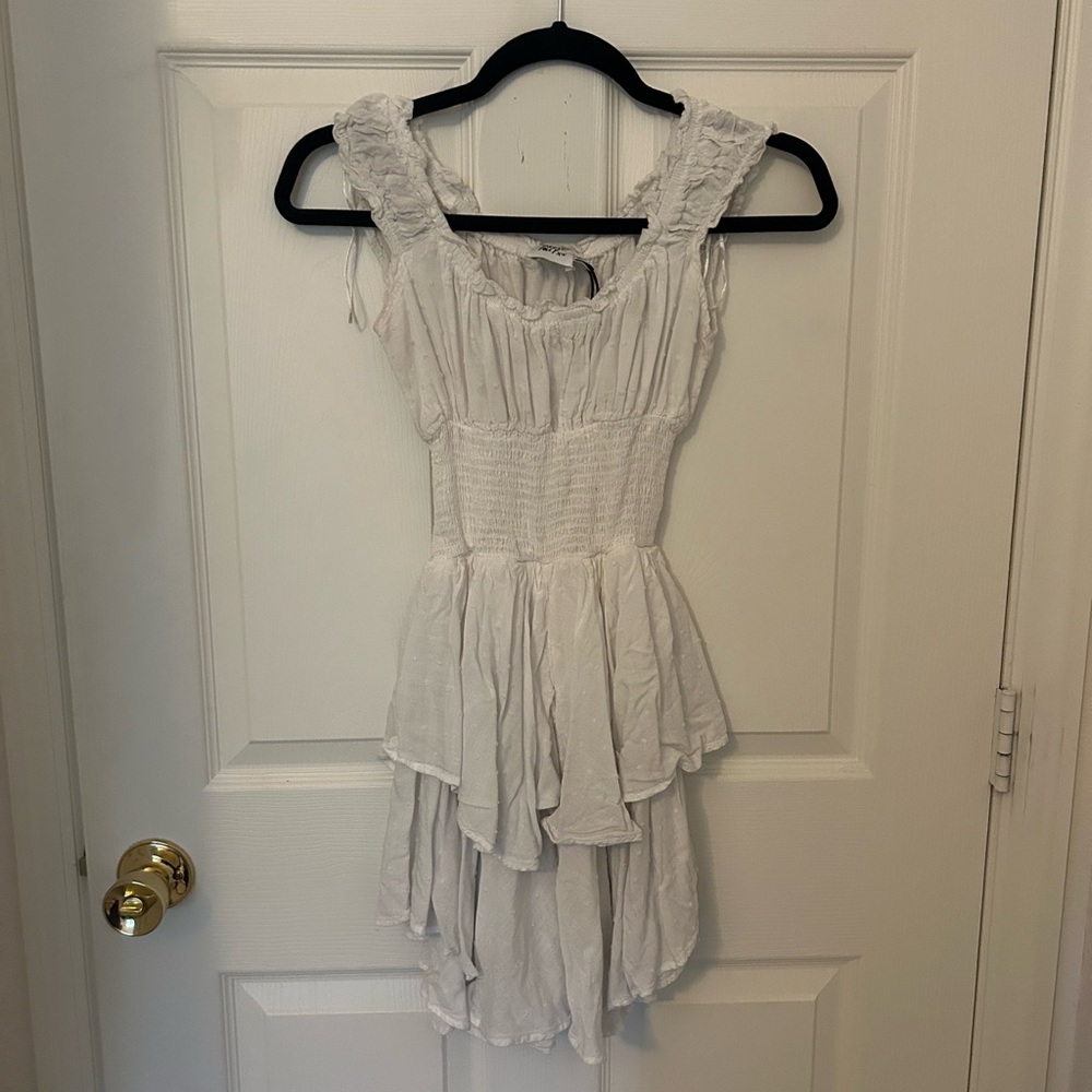 Princess Polly Ivory Ruffle Dress